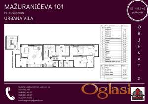 S2 - 149.5 m2 - TROIPOSOBAN STAN U IZGRADNJI! MAŽURANIĆEVA 101 - PETROVARADIN, NOVI SAD!